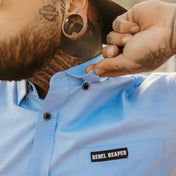 Bamboo Short Sleeve Shirt - Light Blue