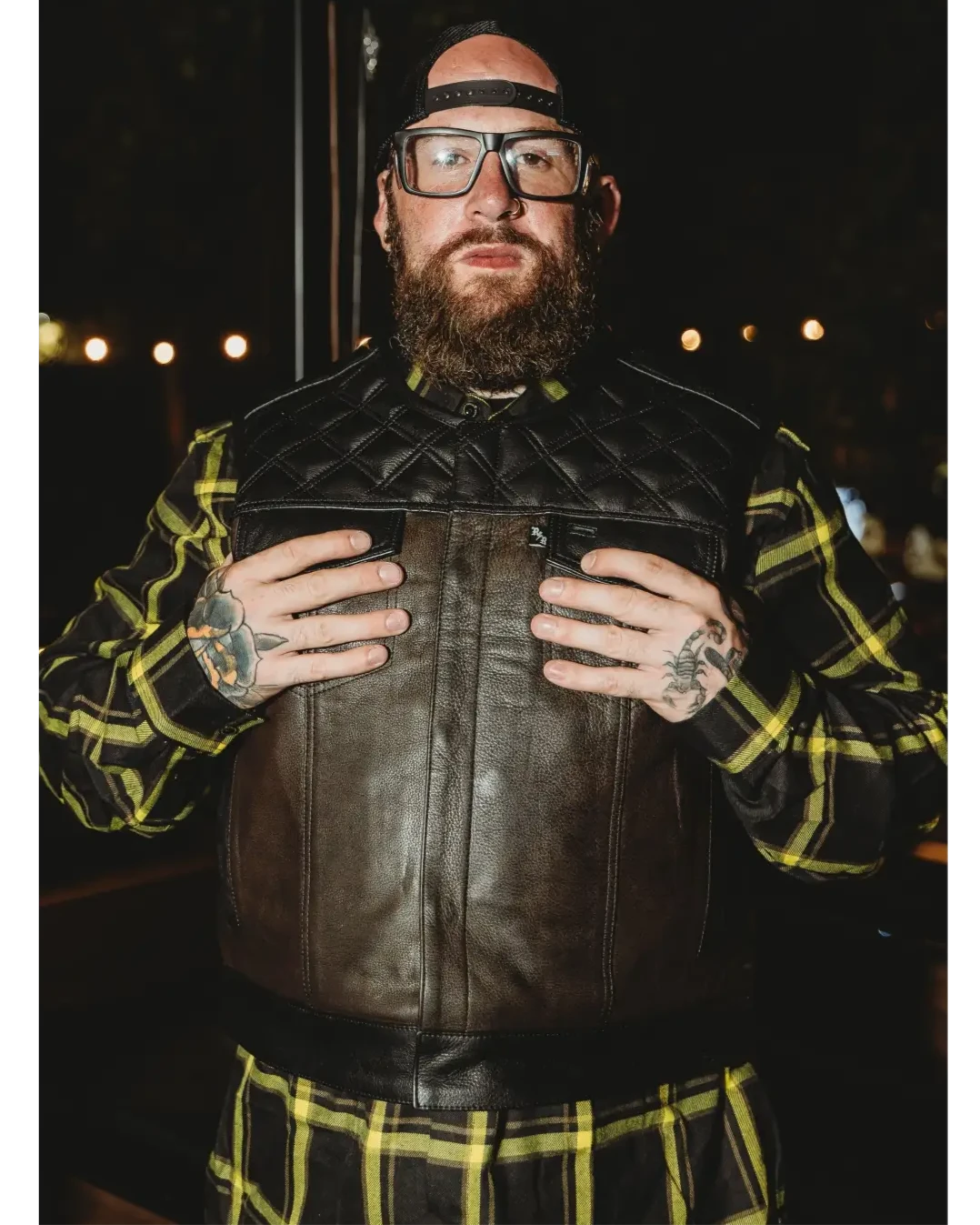 The Harvester of Sorrow Leather Vest | Collarless | Short Torso