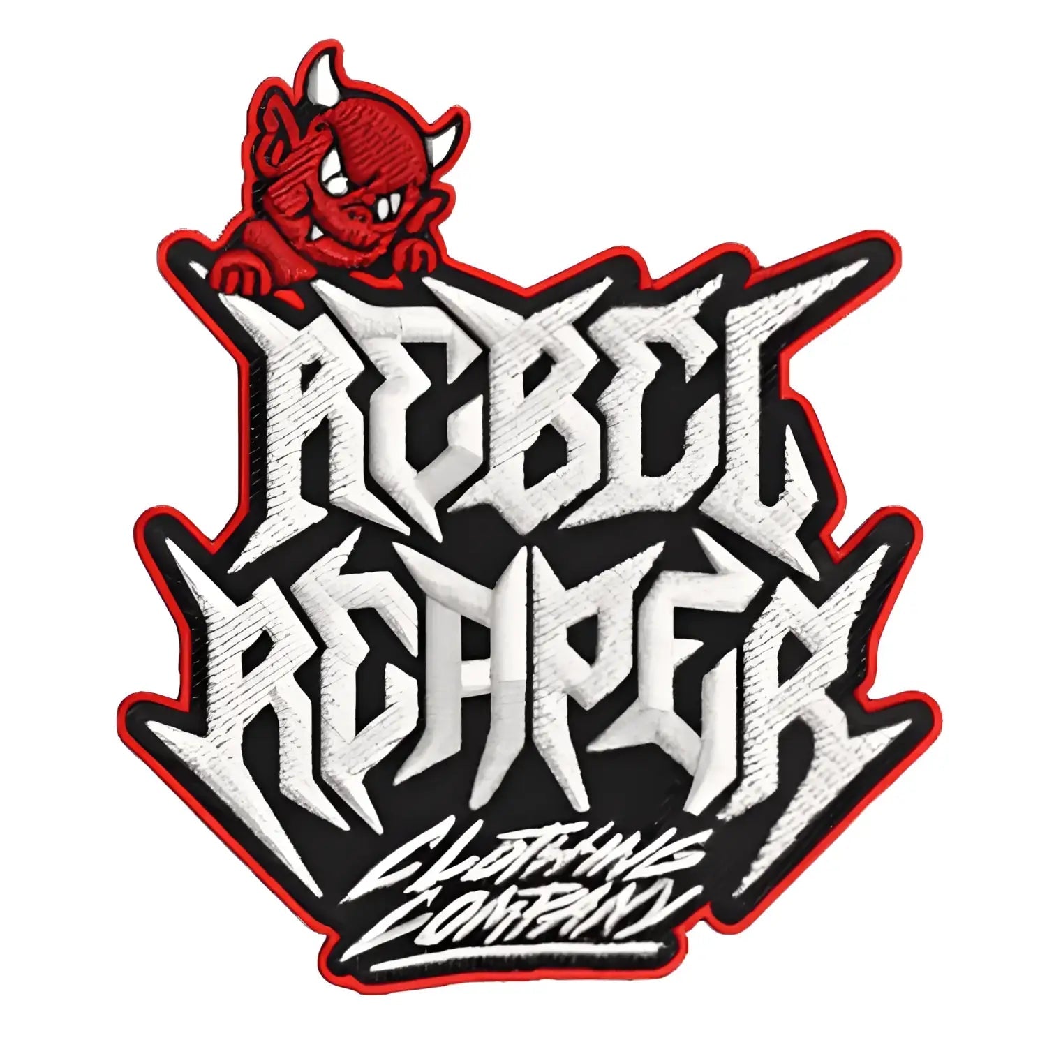 Red Devil Logo Embroidered Patch