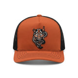 Orange Hannya Trucker Hat