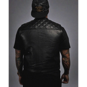 Back In Black Leather Vest (Short Torso)