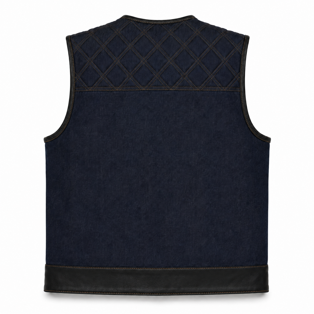 Reapers Revenge Blue Denim Vest - Short Torso