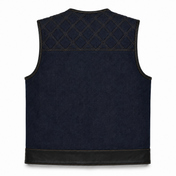Reapers Revenge Blue Denim Vest - Short Torso
