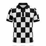 Checkered Flag Performance Polo Shirt
