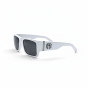 Retro Squared Polarized Sunglasses - White