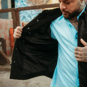 Black Denim Trucker Jacket