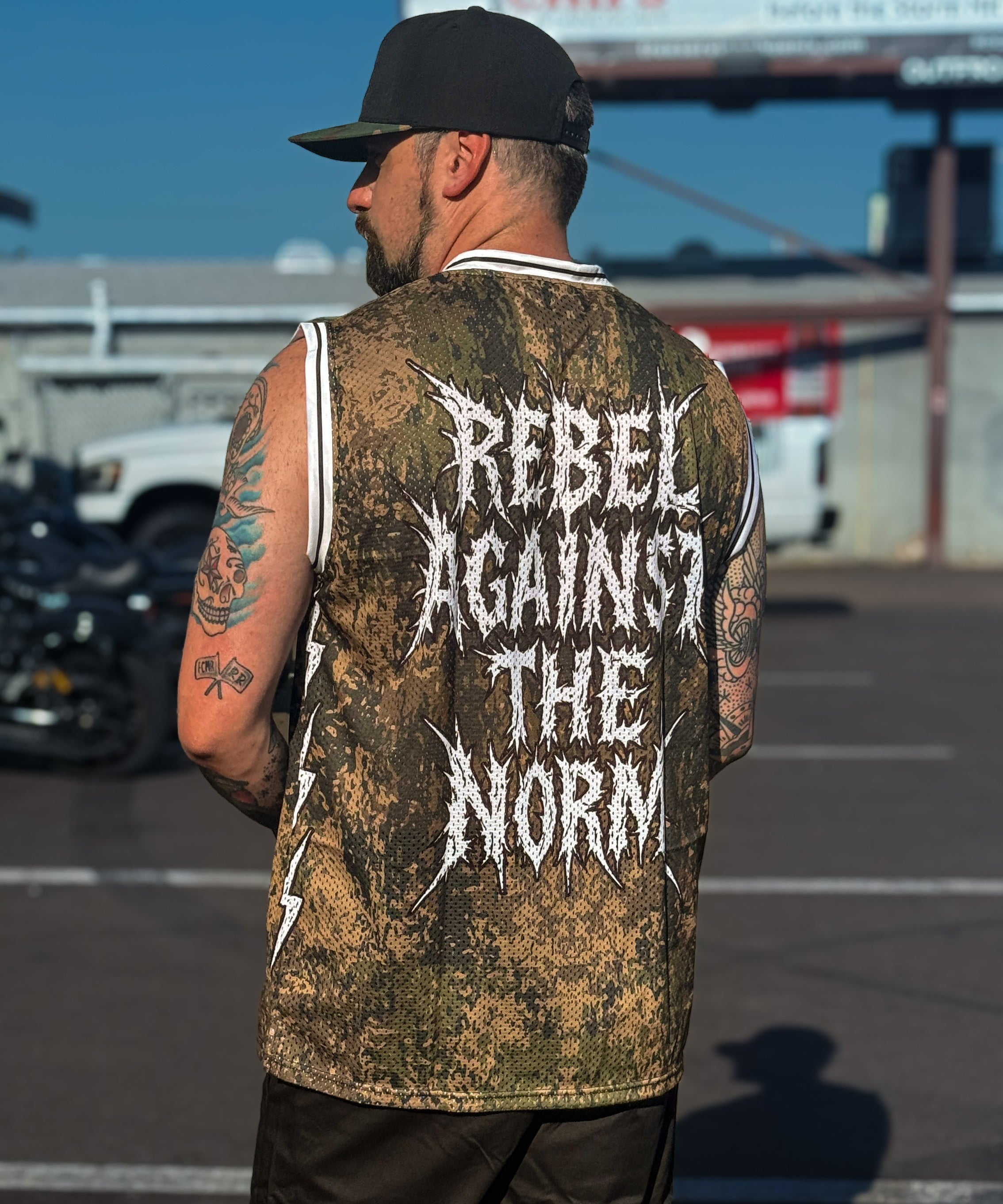 Mesh Camo Basketball Jersey | Rebel Against The Norm