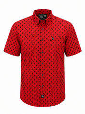 Iconic Bolts Short Sleeve Shirt - Red & Black