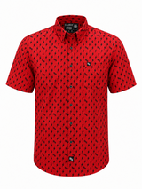 Iconic Bolts Short Sleeve Shirt - Red & Black