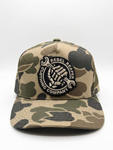 Wrench Logo - Duck Camo 7-Panel Hat