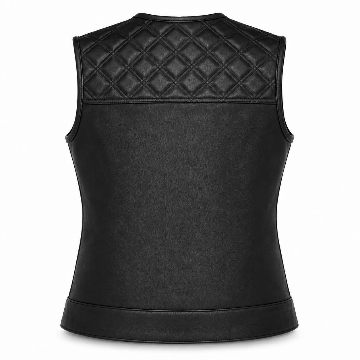 Back In Black Women's Leather Vest