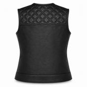 Back In Black Women's Leather Vest