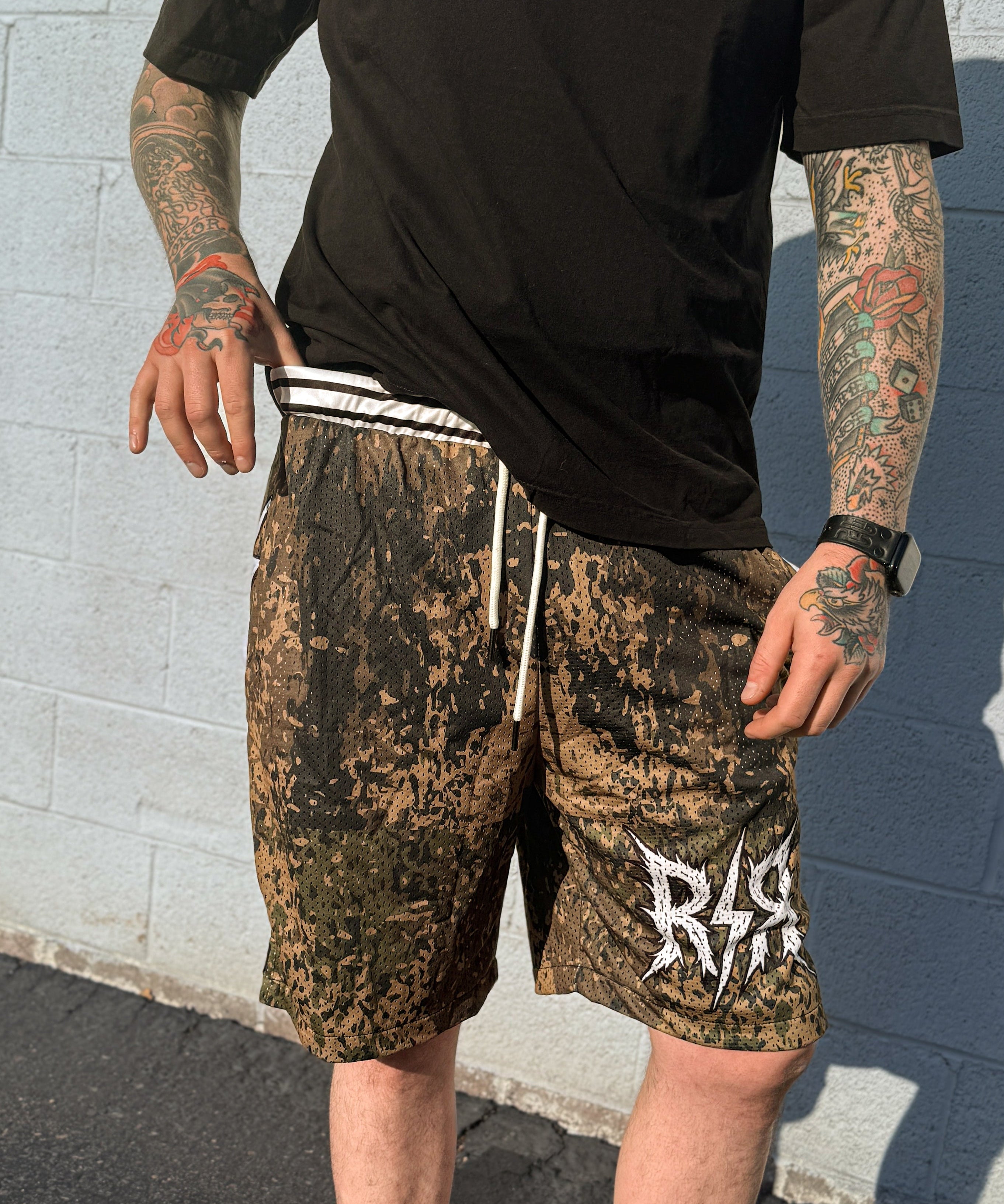 REBEL REAPER® MESH SHORTS – “BOLT CAMO” EDITION