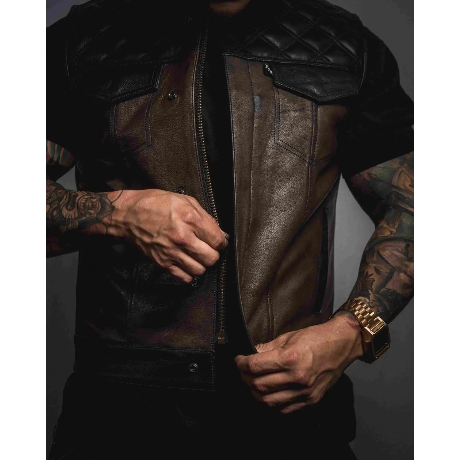 The Harvester of Sorrow Leather Vest