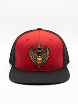 Sparky Badge - Red/Black Perforated Snapback Hat