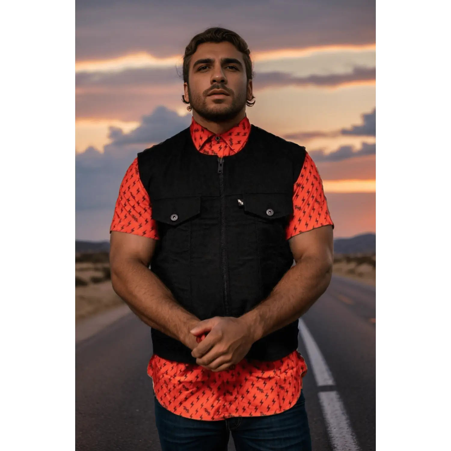 The Covert Vest - Black Denim
