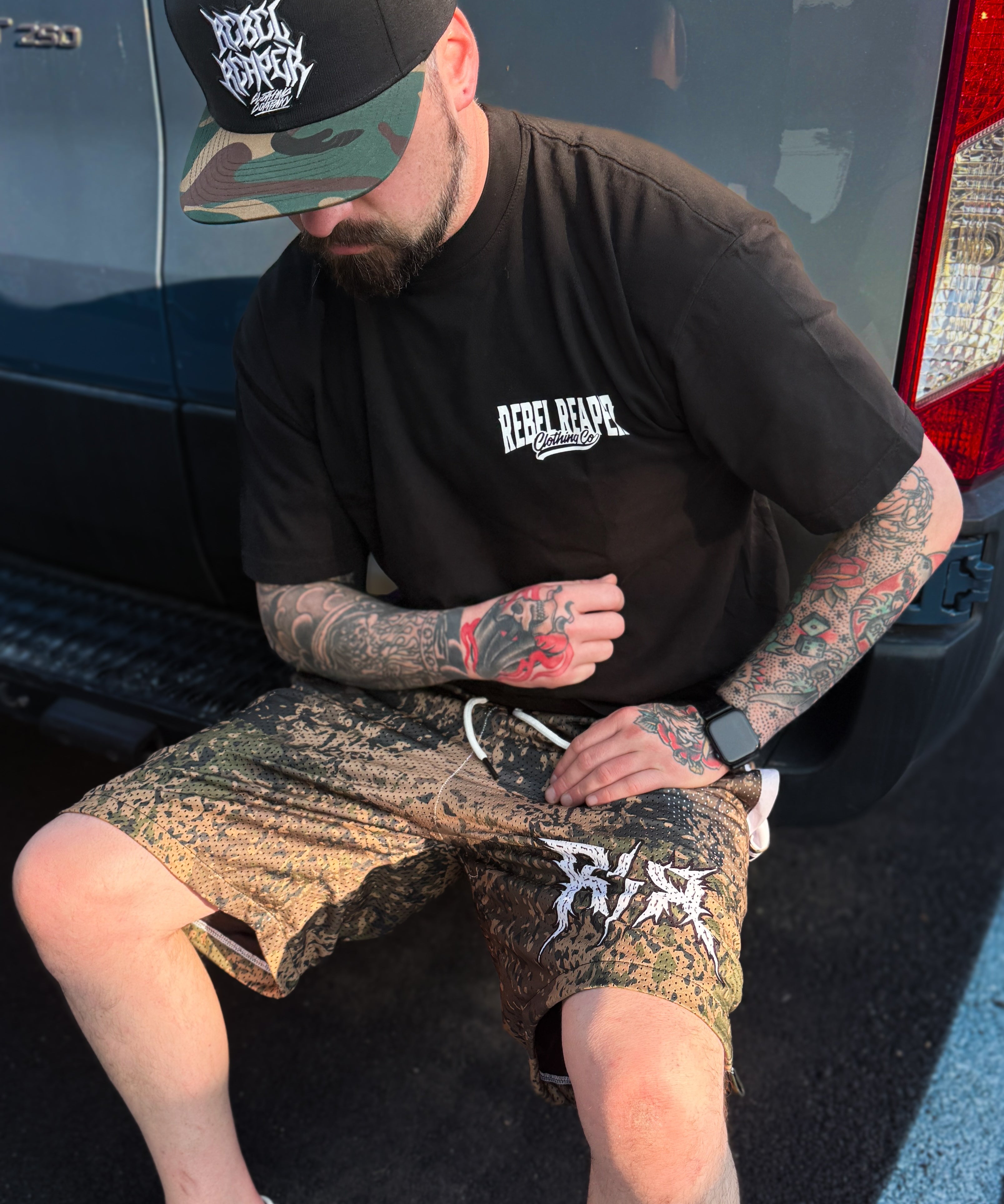 REBEL REAPER® MESH SHORTS – “BOLT CAMO” EDITION