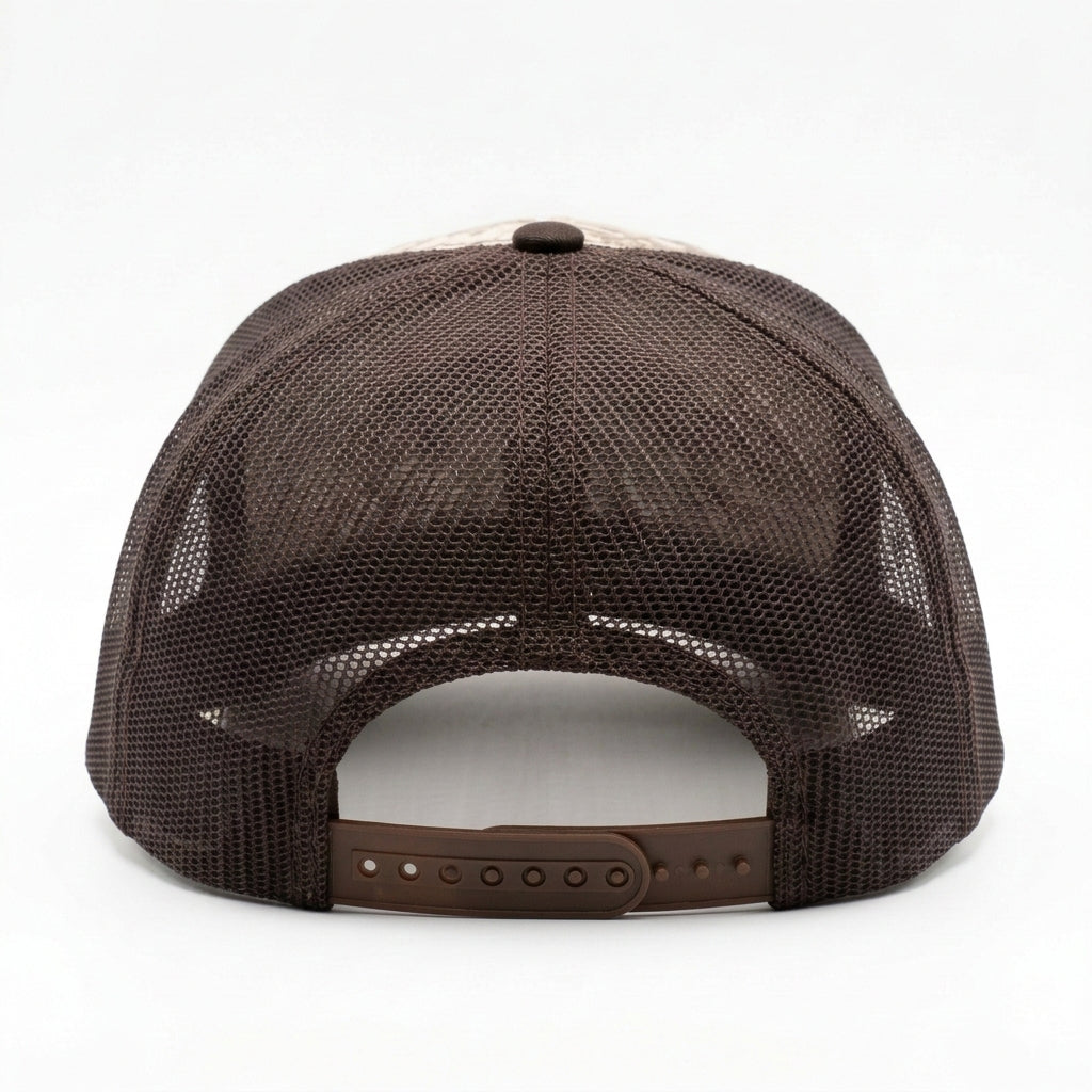 Wrench Logo - Digital Camo/ Brown Mesh Snapback Hat