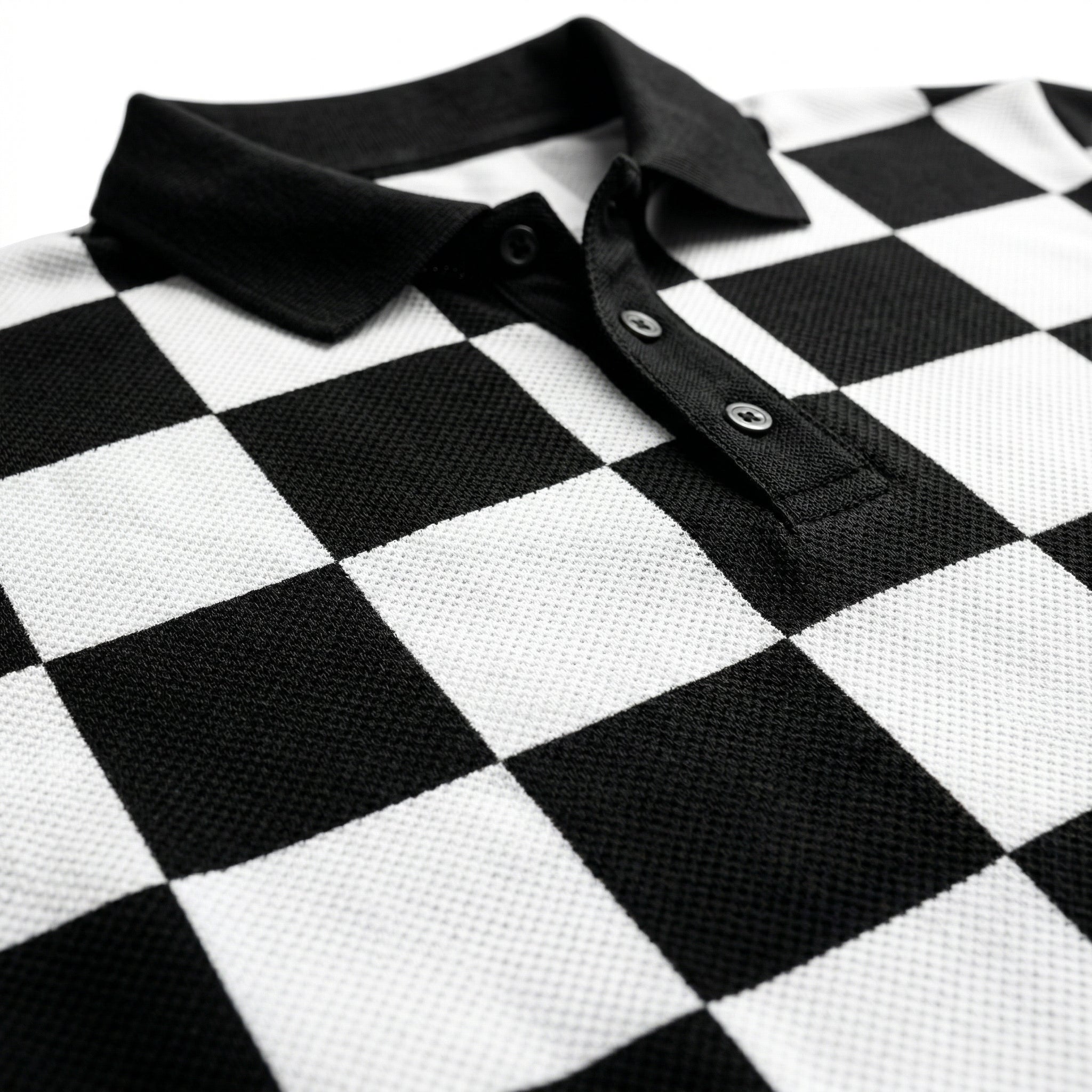 Checkered Flag Performance Polo Shirt