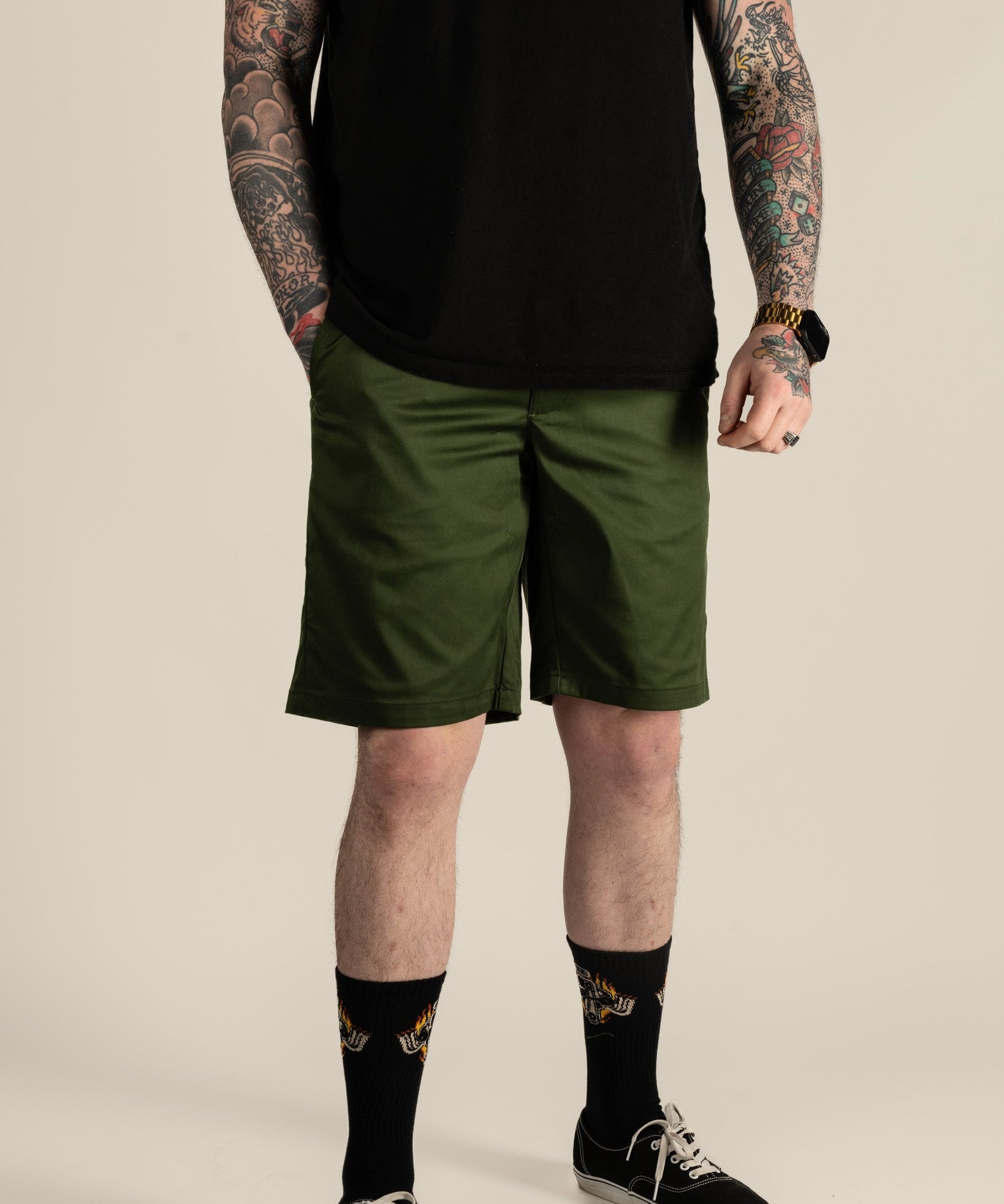 Chino Shorts | Forest Green