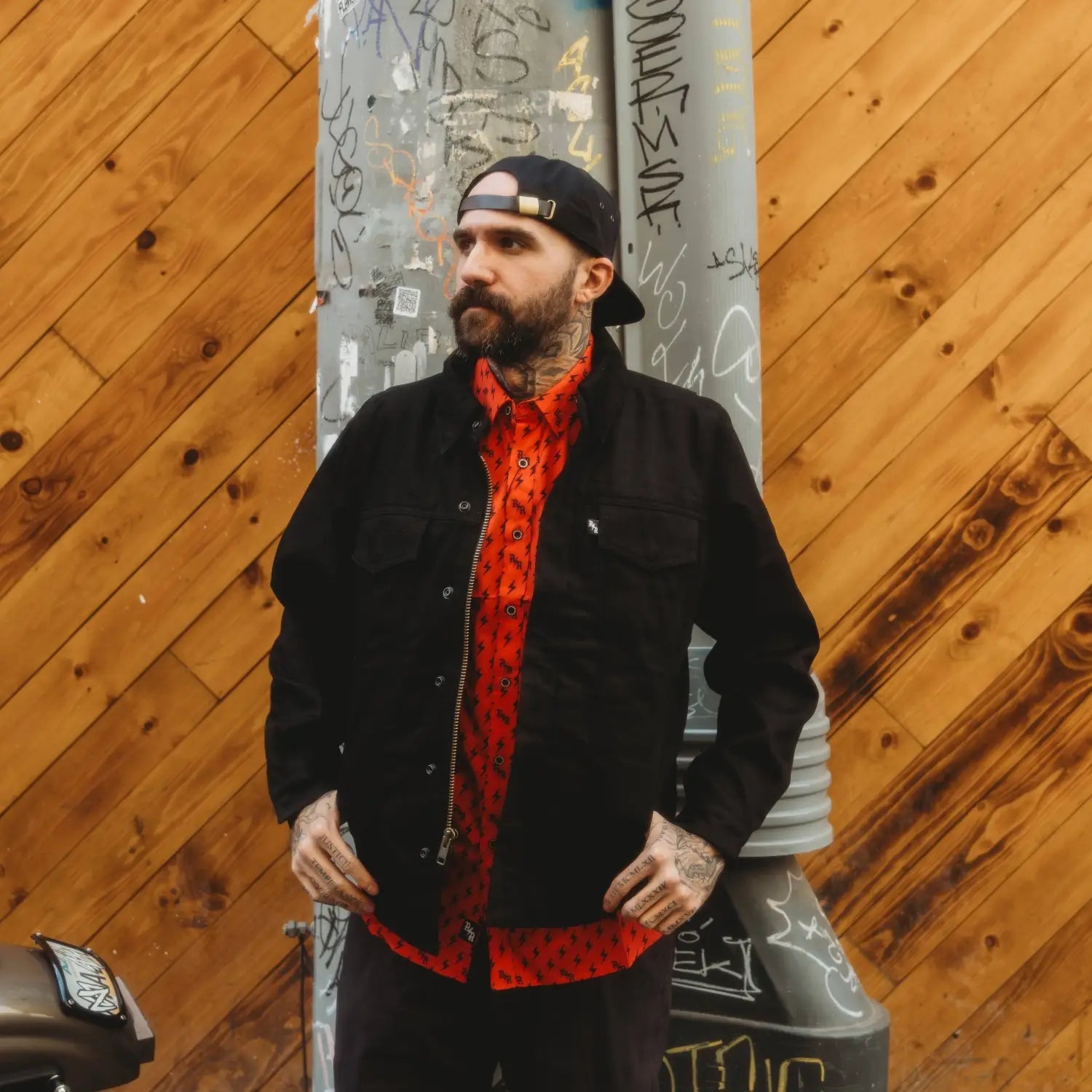 Black Denim Trucker Jacket