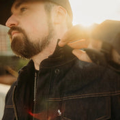 Indigo Blue Denim Trucker Heavy Duty Jacket