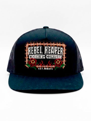 Tattoo Badge Hat - Black/Black