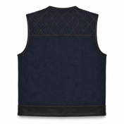 Reapers Revenge Blue Denim Vest - Standard Length