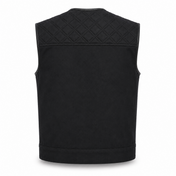 Death's Clutch Black Denim Vest - Standard Length