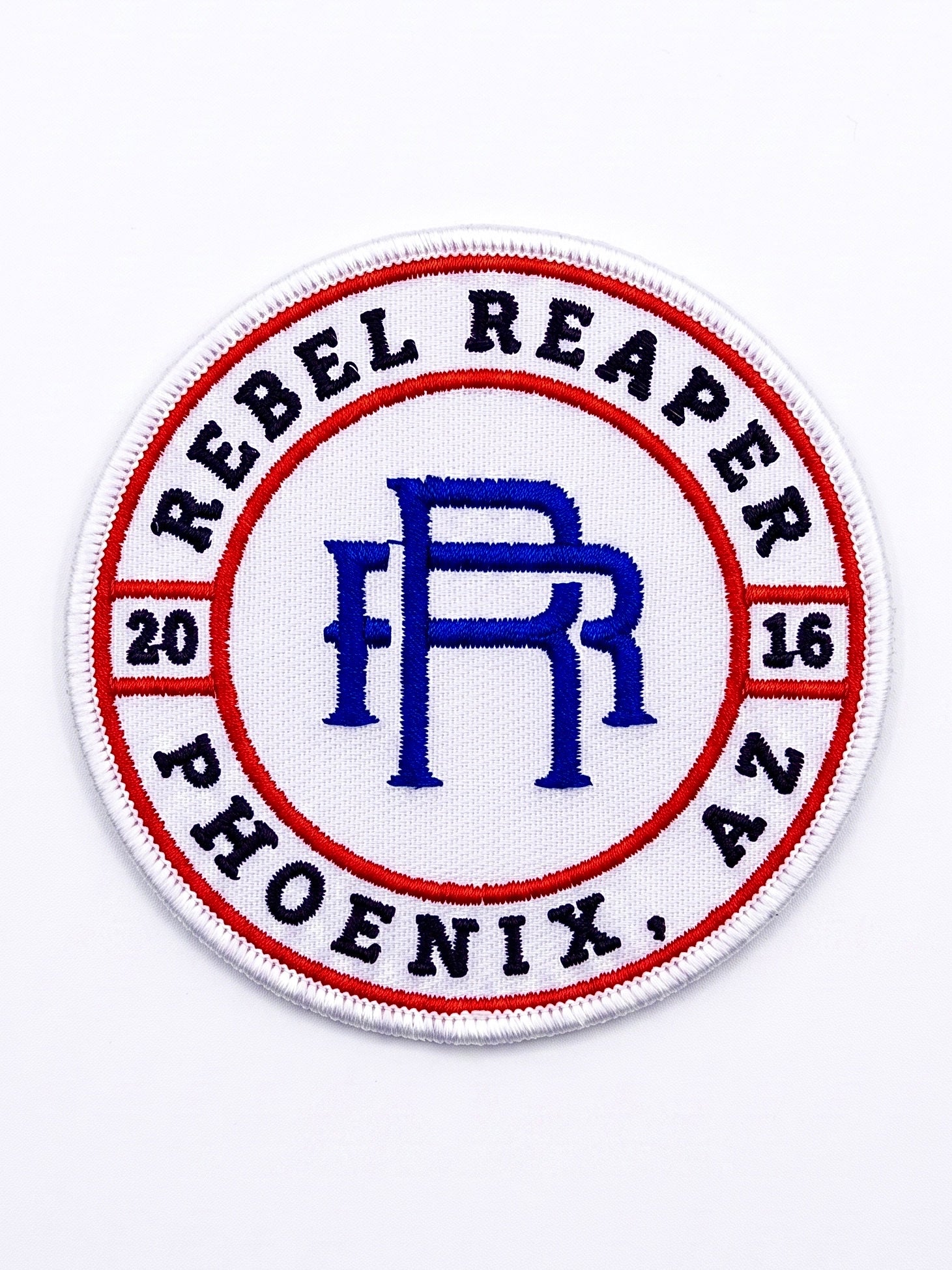 Phoenix Circle Patch - White