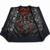 Reapers Revenge Blue Denim Vest - Short Torso