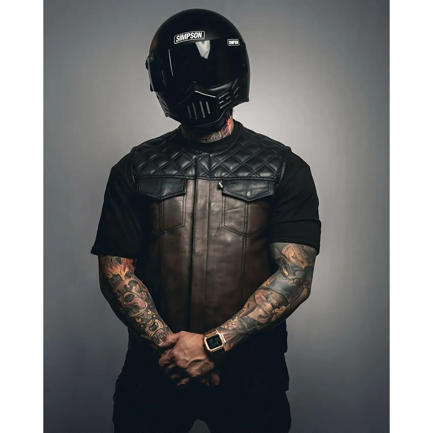 The Harvester of Sorrow Leather Vest