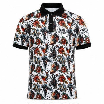Legacy Tattoo Flash Polo Shirt