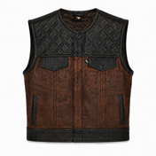 Harvester of Sorrow Leather Vest - Short Torso