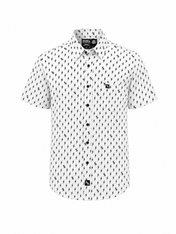 Iconic Bolts Short Sleeve Shirt - White & Black