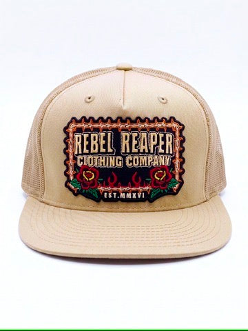 Tattoo Badge Hat - Khaki/Khaki