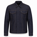 Indigo Blue Denim Trucker Heavy Duty Jacket
