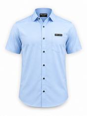 Bamboo Short Sleeve Shirt - Light Blue