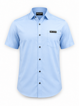 Bamboo Short Sleeve Shirt - Light Blue