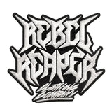 Logo Black & White Embroidered Patch