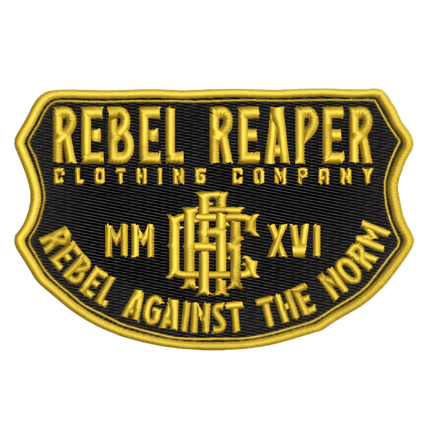 Gold Badge Against The Norm Embroidered Patch
