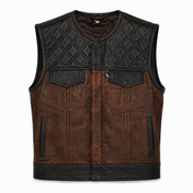 The Harvester of Sorrow Leather Vest - Standard Length