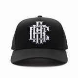 Monogram Badge - Black - Curved Brim Baseball Hat